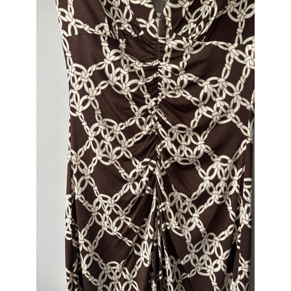 Trina Turk Women's Brown Patterned Silk Jersey Shift‎ Dress Size 2 Business - Picture 4 of 6